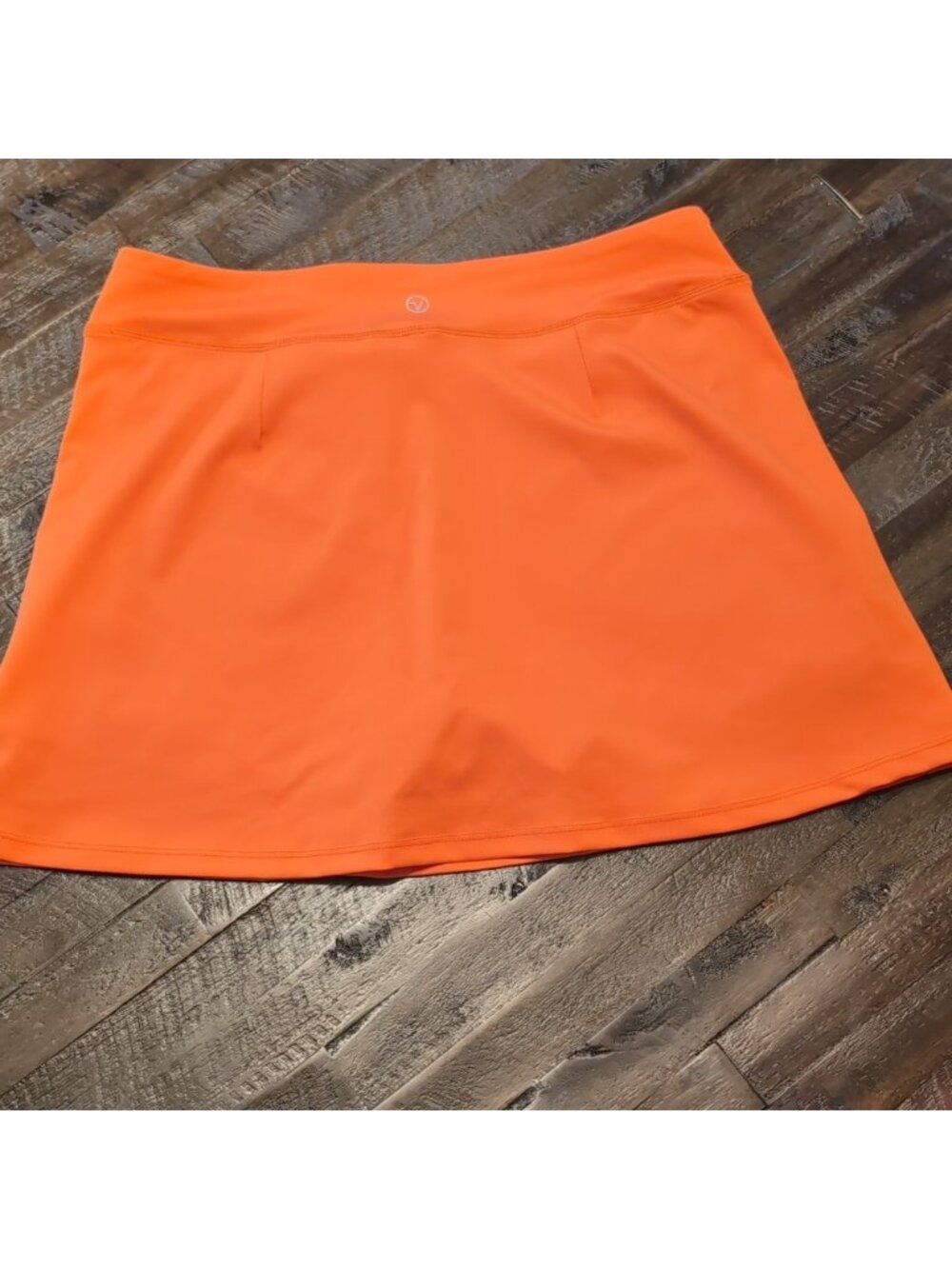 Women's Tennis Skirt In Orange - Picture 2 of 2